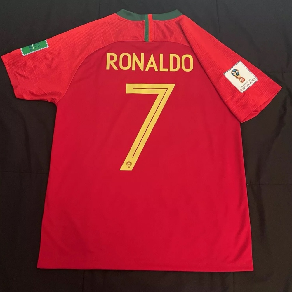 Ronaldo #7 Portugal Soccer Jersey Retro 2018 World Cup